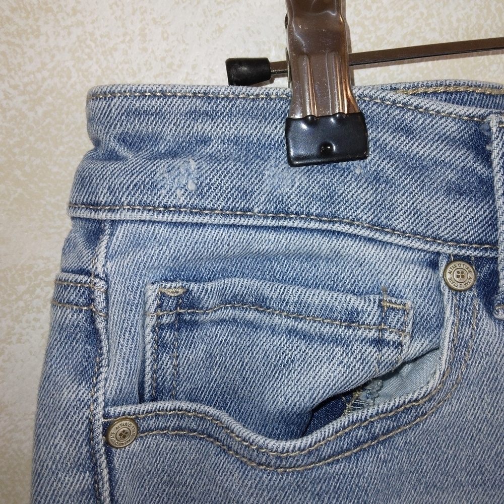 Altar’d State Distressed Straight Leg Raw Hem jeans size 27 - Picture 7 of 11